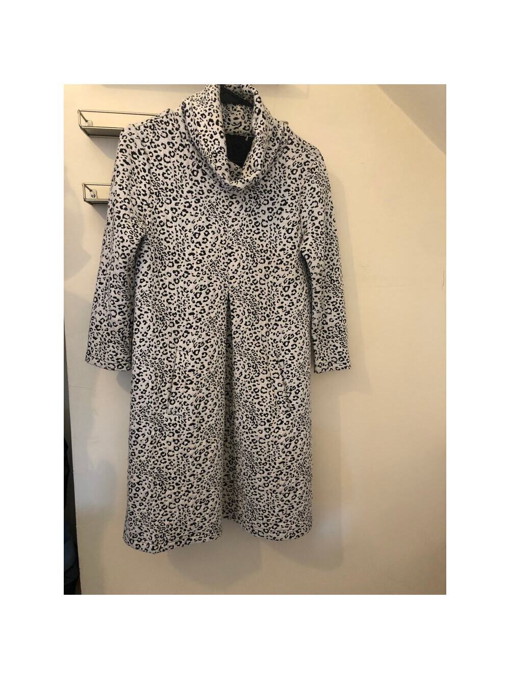Tyler Boe Women's KIM Cheetah Leopard Animal Print Cowl Neck Dress Small